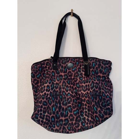 Coach Handbags - Coach Leopard Print Tote Bag